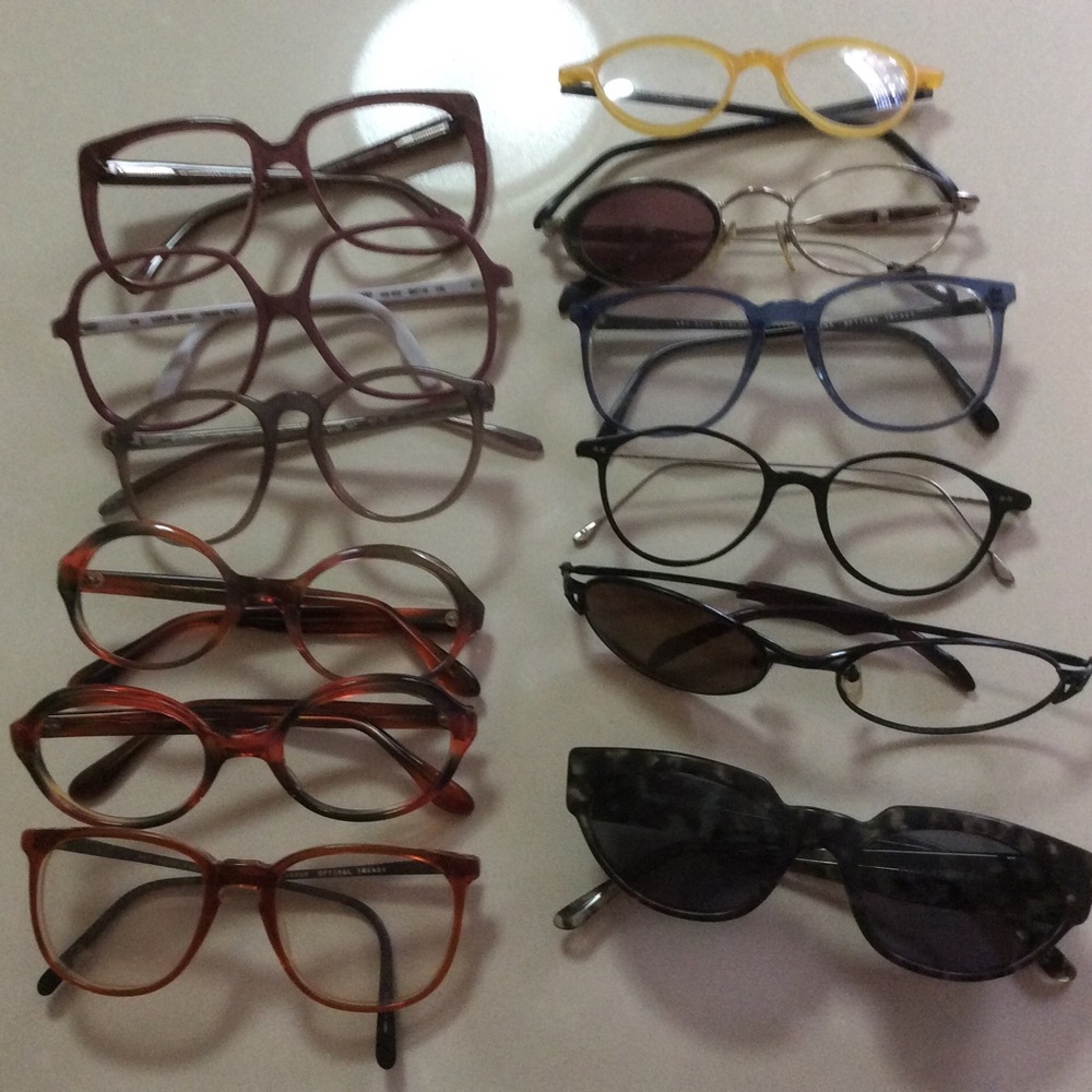 Lozza LaRoche Molotov and more lot of 12 Vintage eyeglass frames